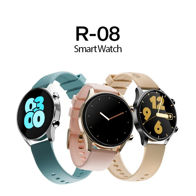 Ronin R-08 Smart Watch – AMOLED Display | Metallic Body | Always-On Display | Premium Fitness Tracker