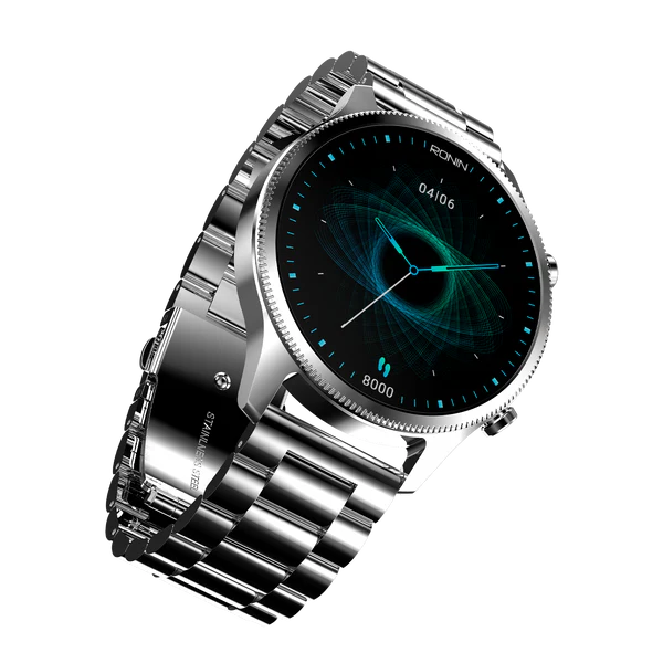 Ronin R-010 Luxe Smart Watch – Luxury Metallic Body | AMOLED Display + Always-On Display | Premium Design