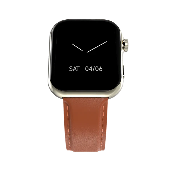 Ronin R-09 Ultra Smart Watch – AMOLED Display | Faux Leather Strap | Always-On Display | Premium Smartwatch