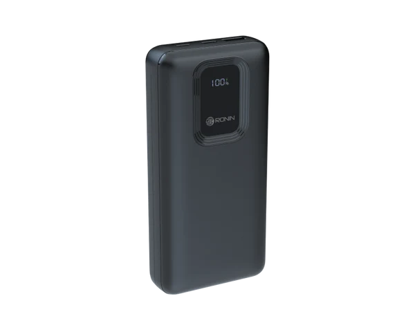 Ronin R-4025 20000mAh Power Bank – Digital Display, 22.5W Fast Charging, Dual Output