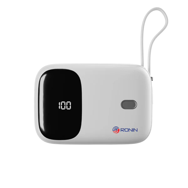 Ronin R-4030 Mini Power Bank – 10000mAh | 22.5W Fast Charging | Compact with Digital Display
