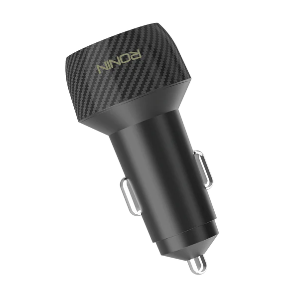 Ronin NOS R-2505 Car Charger – 48W Super Fast Dual Port Car Adapter | Type-C + USB Output