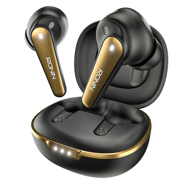 Ronin Eclipse Earbuds – Hyper™ ANC & Ai ENC-(QnX)™ | Up to 80 Hr Battery