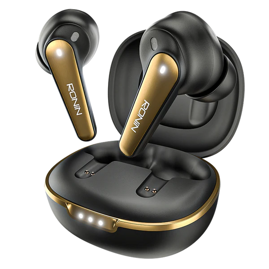 Ronin Eclipse Earbuds – Hyper™ ANC & Ai ENC-(QnX)™ | Up to 80 Hr Battery