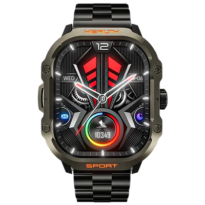 Ronin R-013 LUXE Smart Watch – AMOLED + AOD Display | 550 Nits Brightness | Premium Luxe Edition